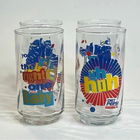 Vintage Diet Pepsi Uh Huh You Got The Right One Baby Ray Charles Glasses 4 - Picture 5 of 5